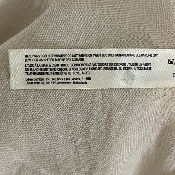 Free People‎ Vintage Summer Midi Dress Women's Sz XS Beige Neutral Coastal - Picture 6 of 9